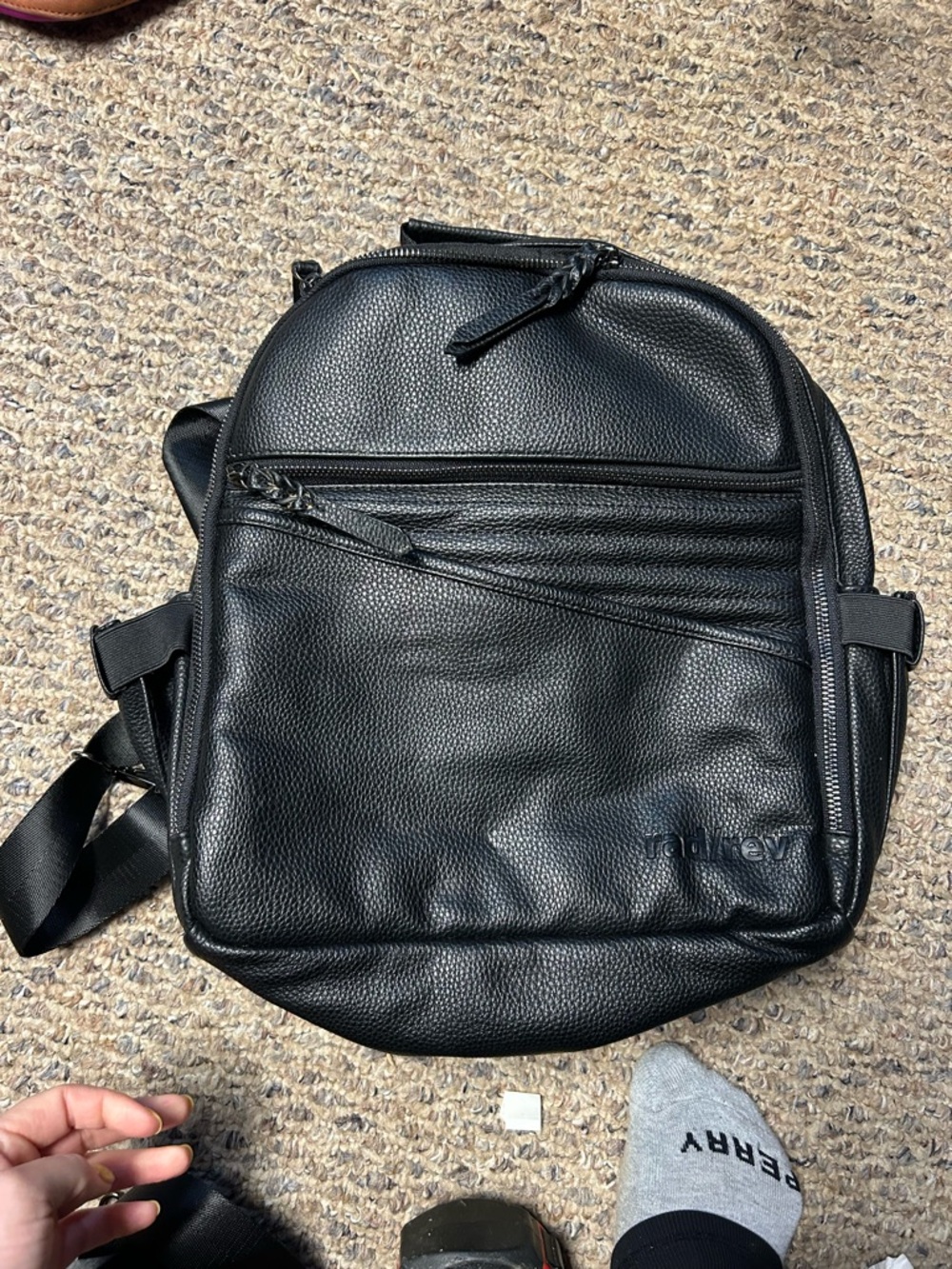 Rad rev black full size backpack